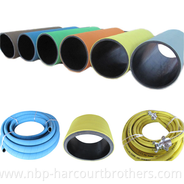 industrial layflat water Air rubber hose pipe 2 inch suction discharge deliver factory